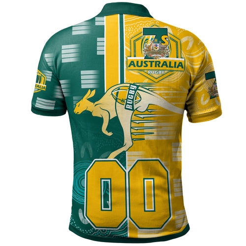 australian-rugby-sevens-mens-squad-polo-shirt-custom-kangaroo-rugby-sport-aboriginal-patterns-polo-shirt