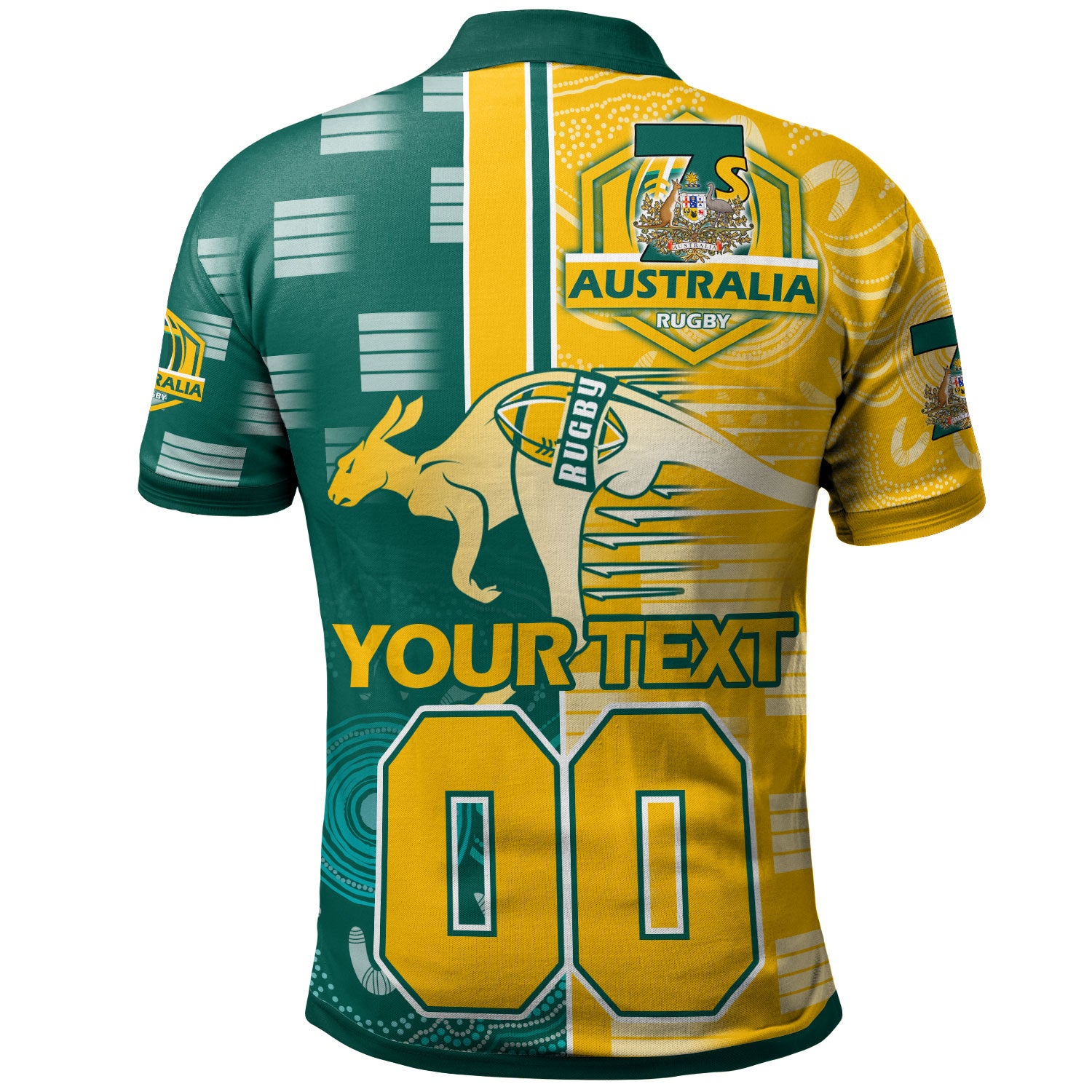 australian-rugby-sevens-mens-squad-polo-shirt-custom-kangaroo-rugby-sport-aboriginal-patterns-polo-shirt