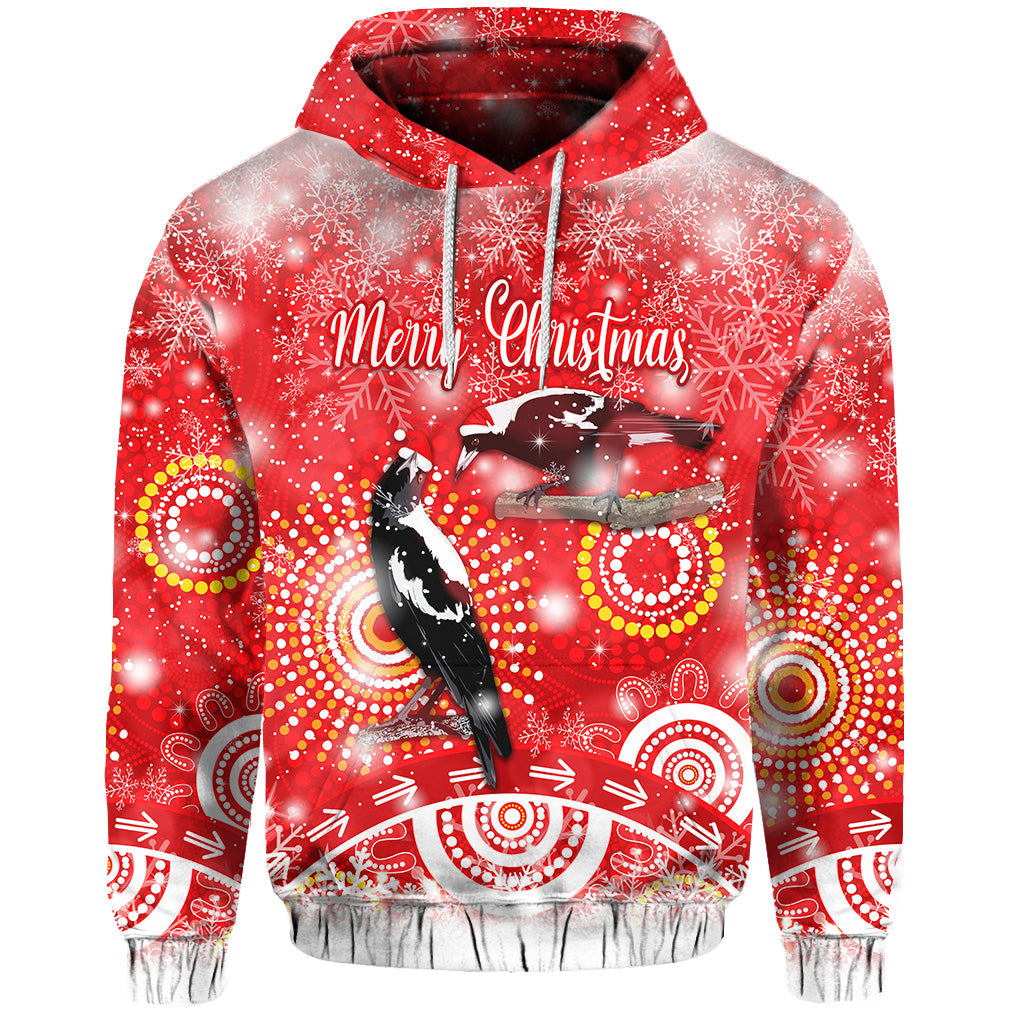custom-personalised-australian-magpies-christmas-hoodie-original-style-red