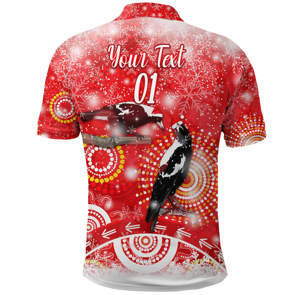 custom-personalised-australian-magpies-christmas-polo-shirt-original-style-red