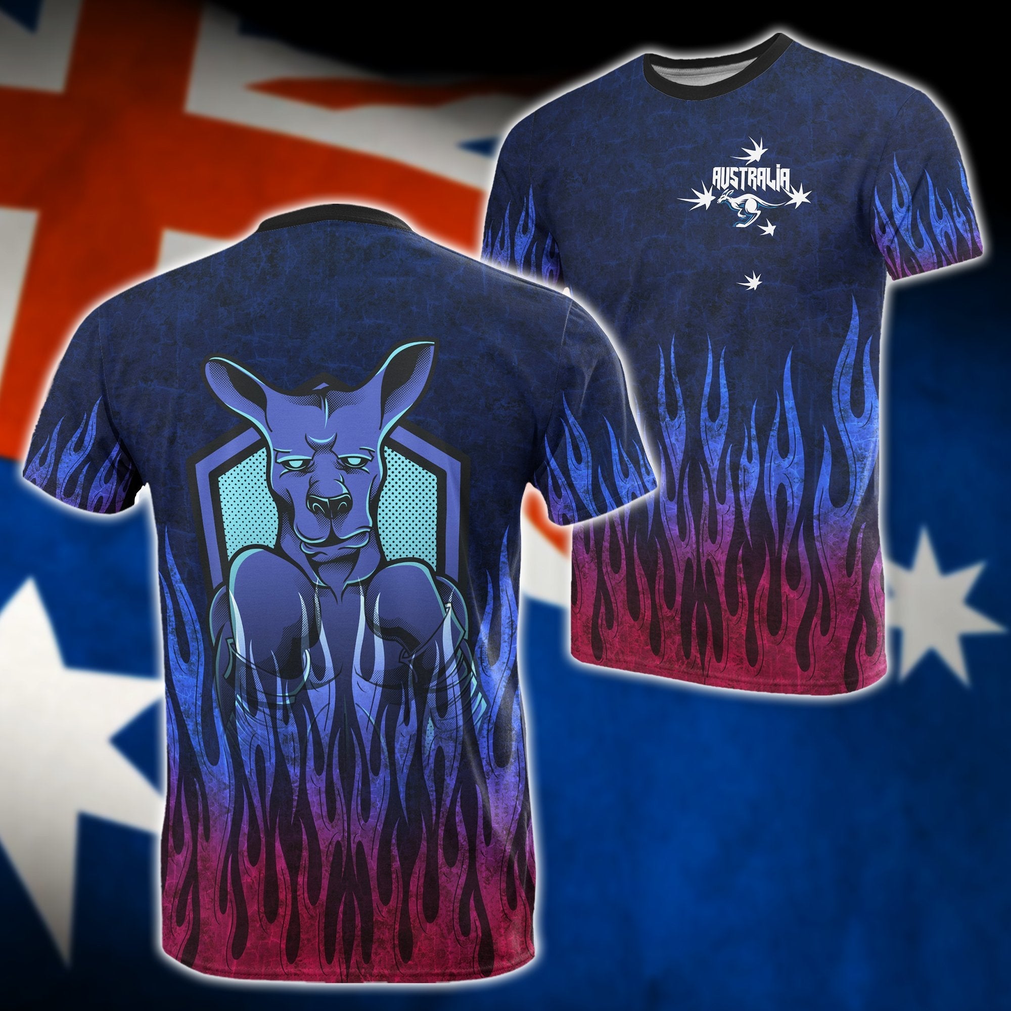 t-shirt-kangaroo-t-shirt-flame-unisex