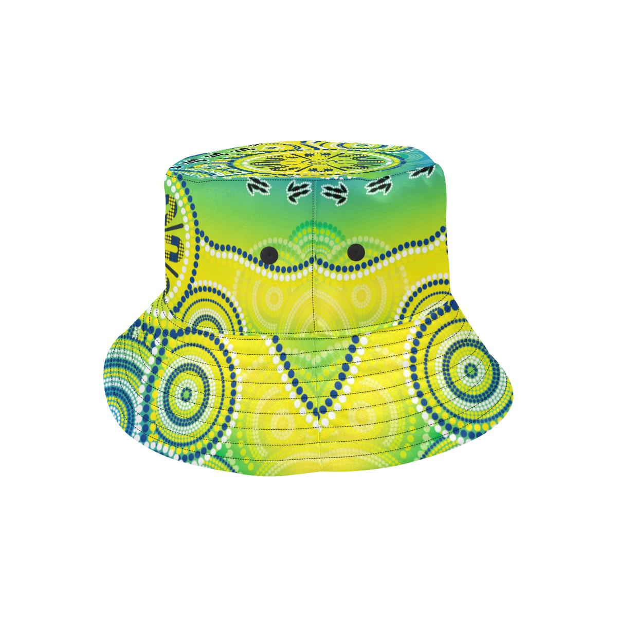 aboriginal-bucket-hat-dot-painting-indigenous-circle-patterns