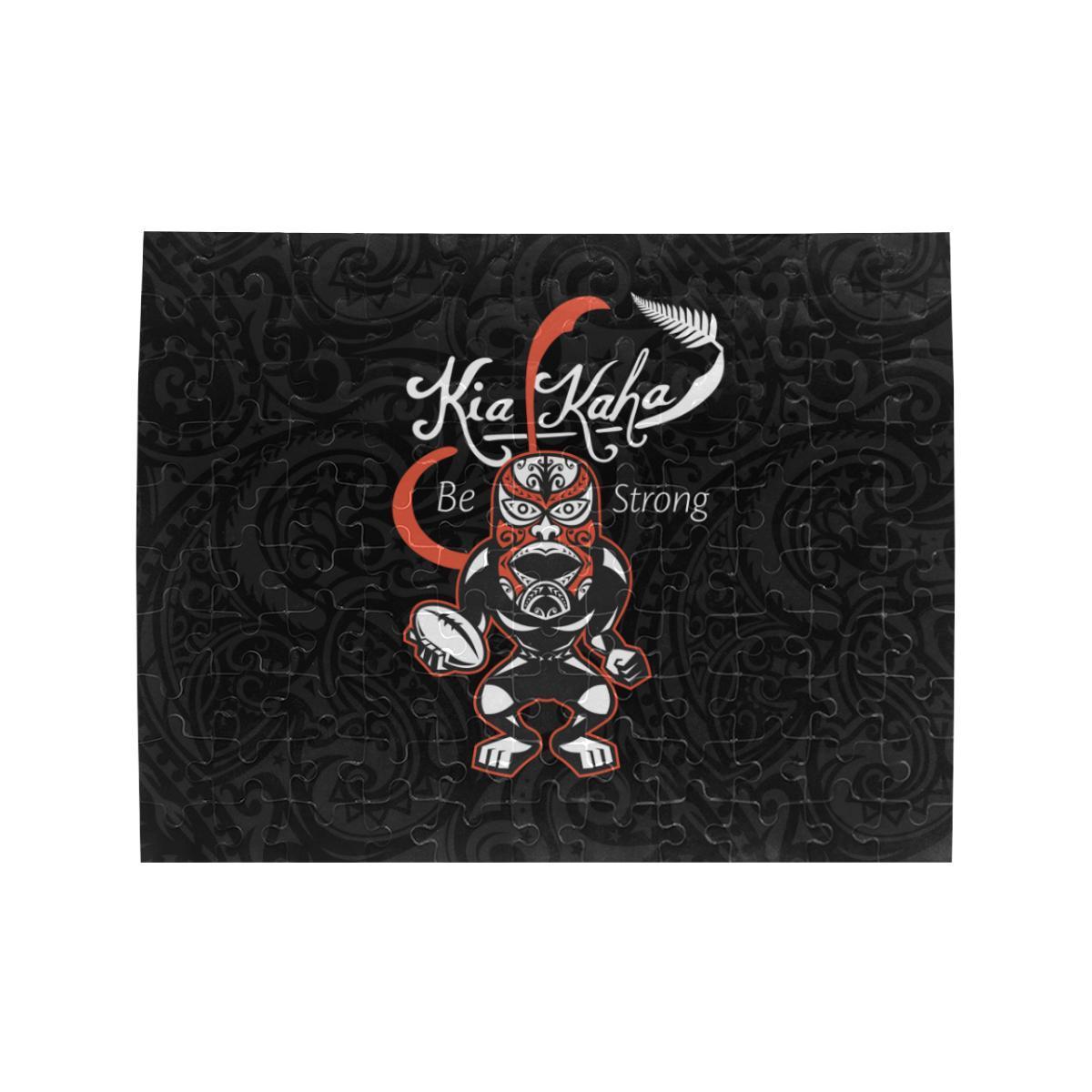 rugby-kia-kaha-be-strong-polo-jigsaw-puzzle-black