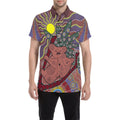 aboriginal-short-sleeve-shirt-koala-sun-dot-painting-circle-patterns