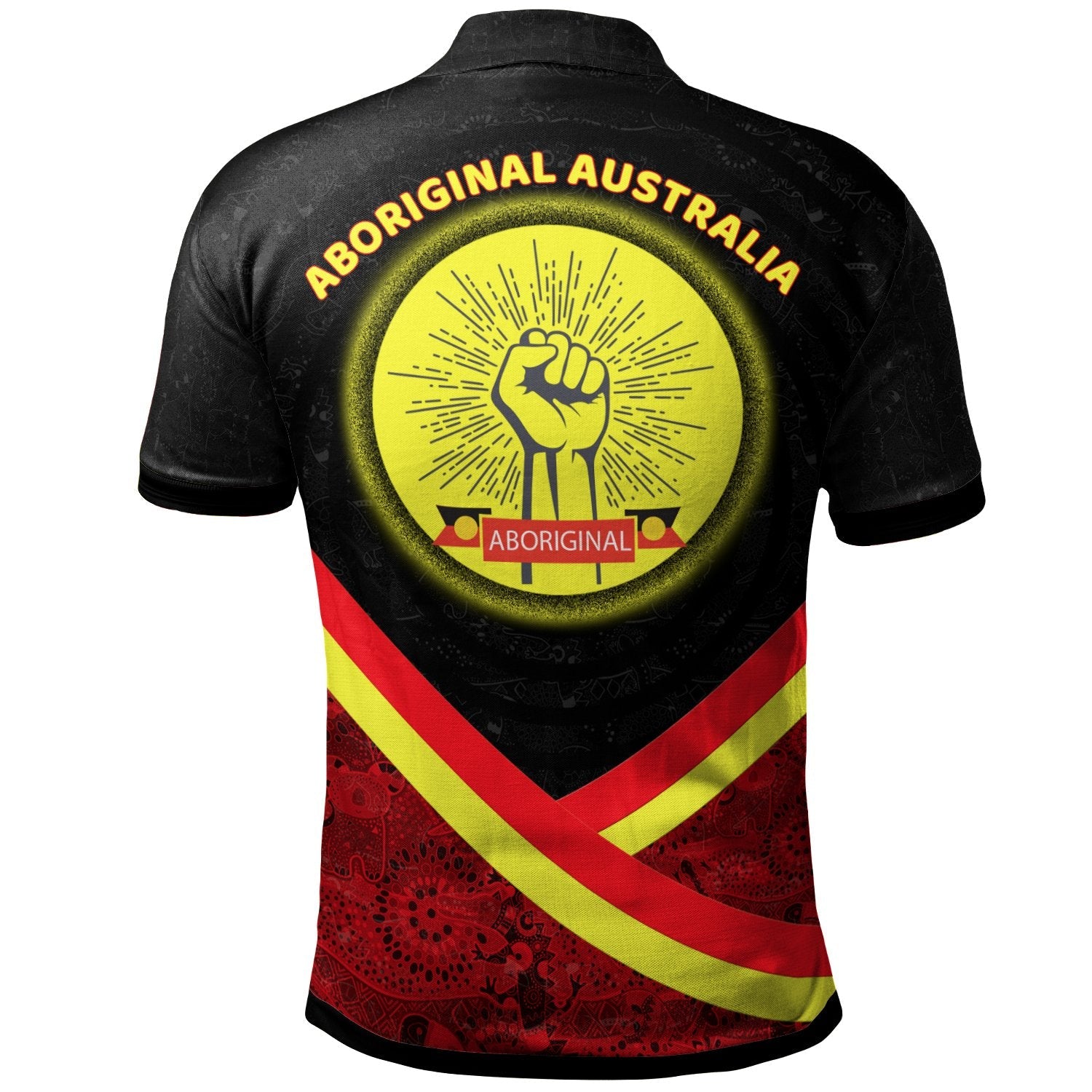 custom-polo-shirt-aboriginal-flag-and-animals-pattern
