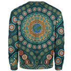 sweaters-aboriginal-green-dot-painting-with-earth