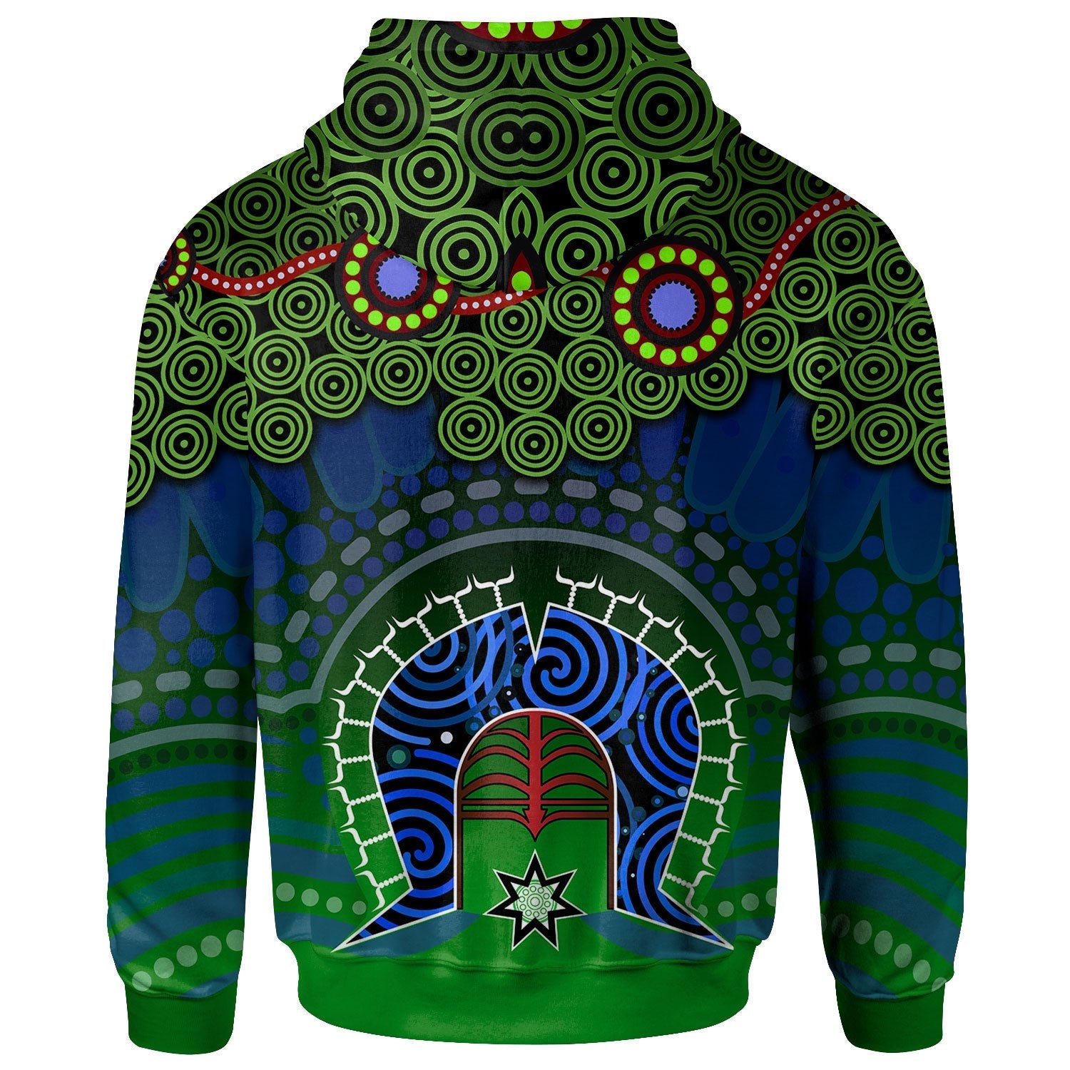 torres-strait-hoodie-dhari-and-dot-patterns