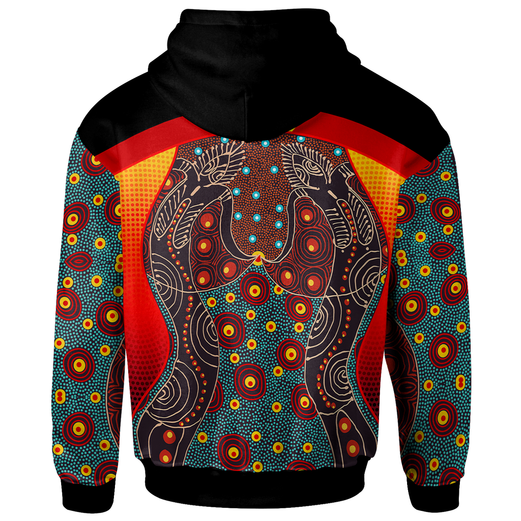 hoodie-aboriginal-sublimation-dot-pattern-style-red