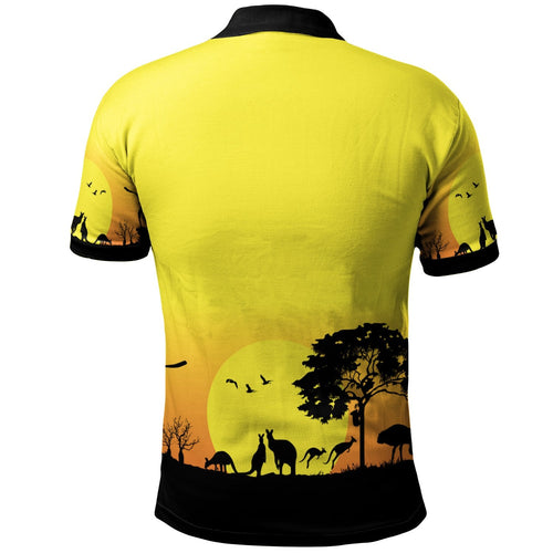 custom-text-polo-shirt-sunset-australia-view