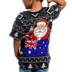 christmas-t-shirt-kids-australia-santa-claus-hold-the-flag-black