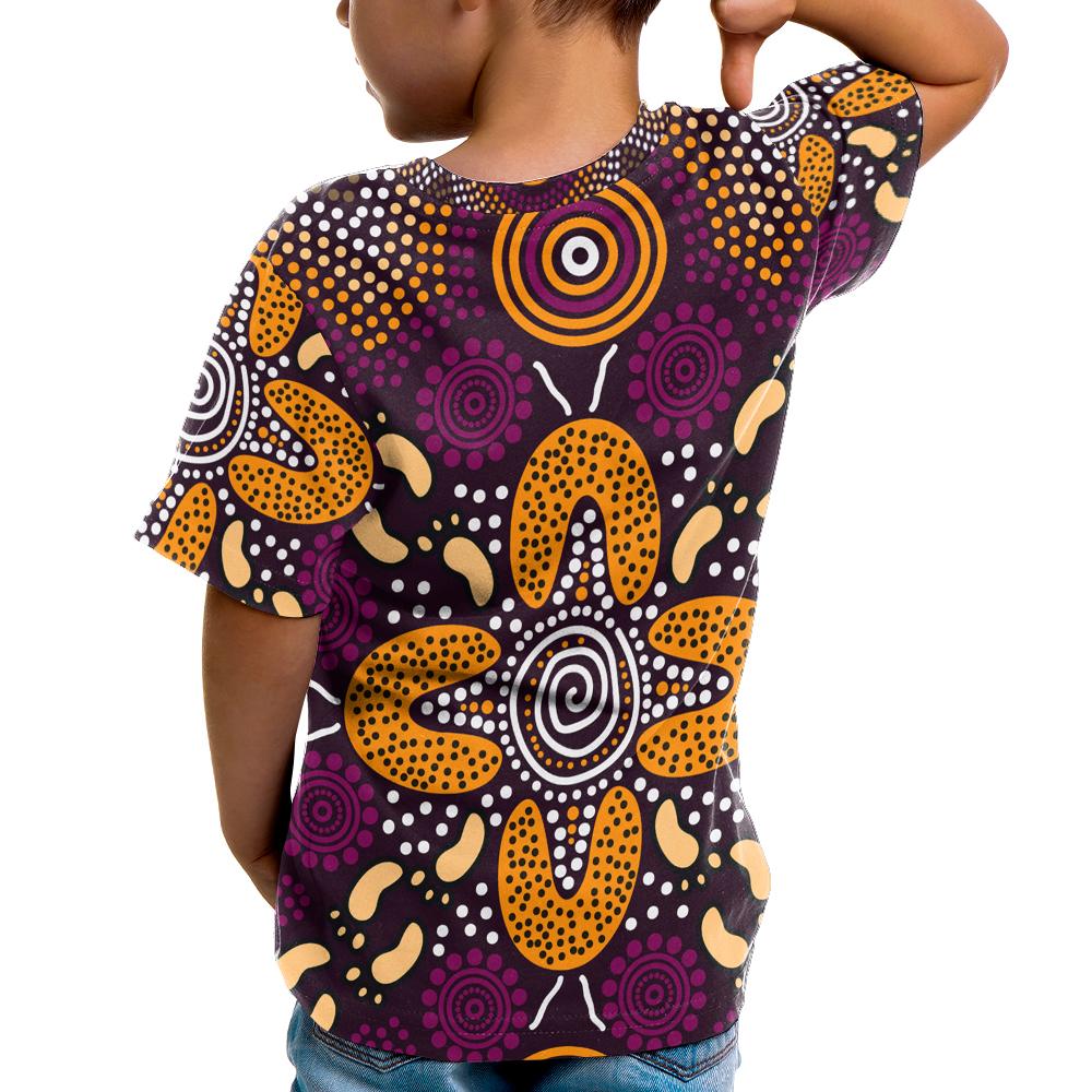 aboriginal-t-shirt-kids-flowers-dot-panting-art