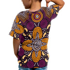 aboriginal-t-shirt-kids-flowers-dot-panting-art