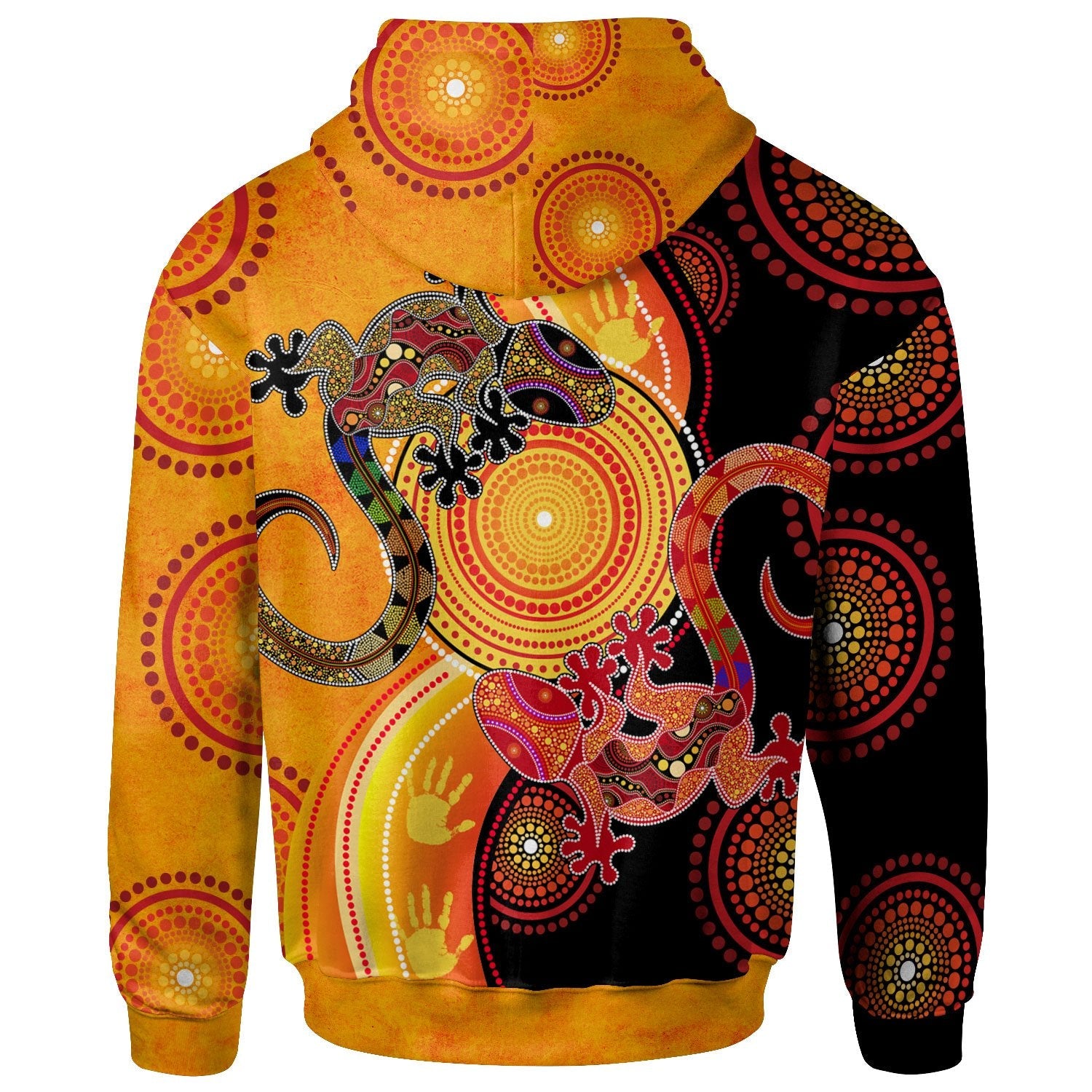 aboriginal-hoodie-couple-aboriginal-lizards