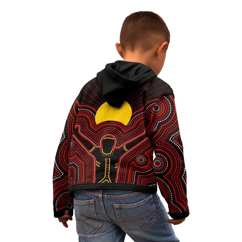 aboriginal-personalised-kid-zip-up-hoodie-the-sun-always-shines