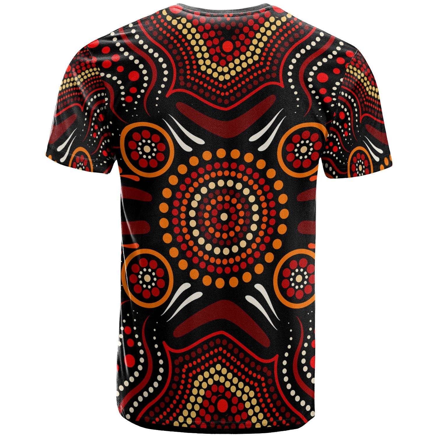 aboriginal-personalised-t-shirts-aboriginal-boomerangs-with-dot-painting-pattern