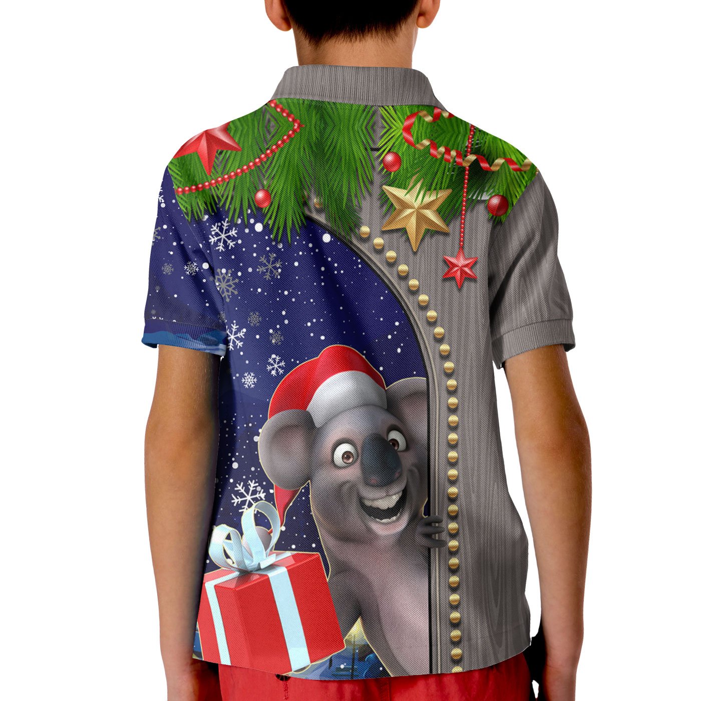 christmas-polo-shirt-kids-fun-koala-christmas
