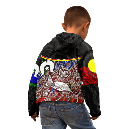 personalised-kid-hoodie-aboriginal-dot-in-naidoc-week-style