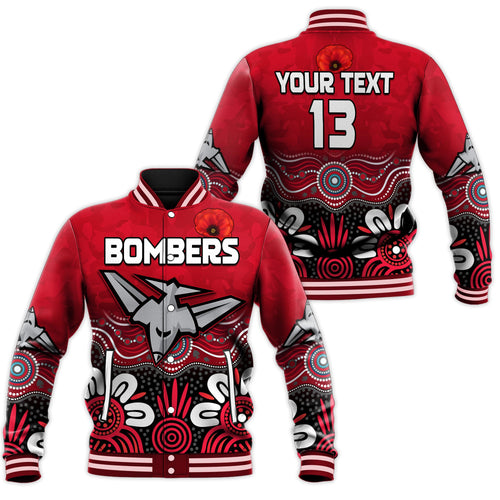 custom-text-and-number-bombers-anzac-2022-baseball-jacket-essendon-football-aboriginal-remember-them