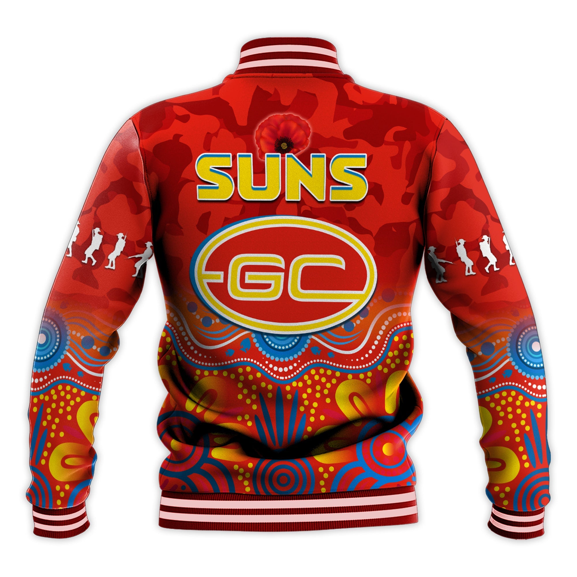 suns-anzac-2022-baseball-jacket-gold-coast-aboriginal-poppy