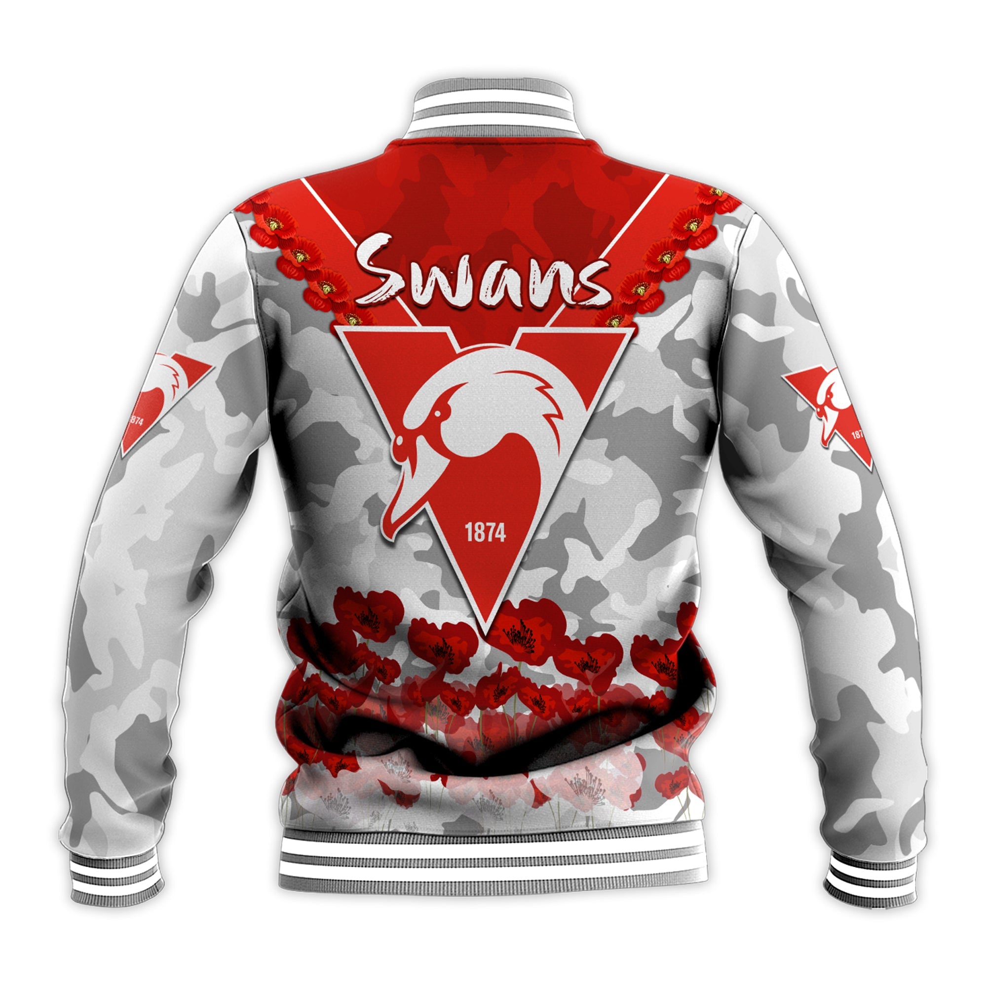 swans-anzac-2022-baseball-jacket-bloods-sydney-poppy-flowers