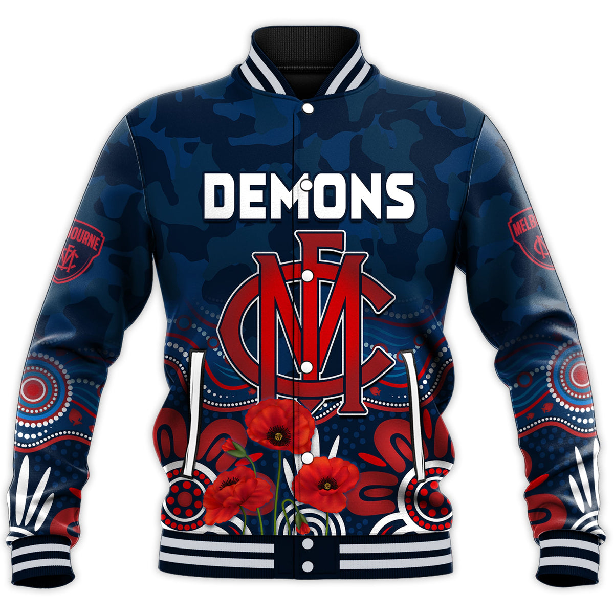 demons-anzac-2022-baseball-jacket-melbourne-football-aboriginal-poppy