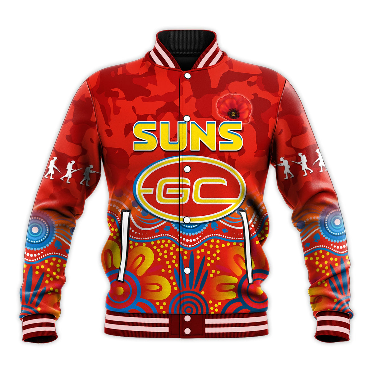 suns-anzac-2022-baseball-jacket-gold-coast-aboriginal-poppy