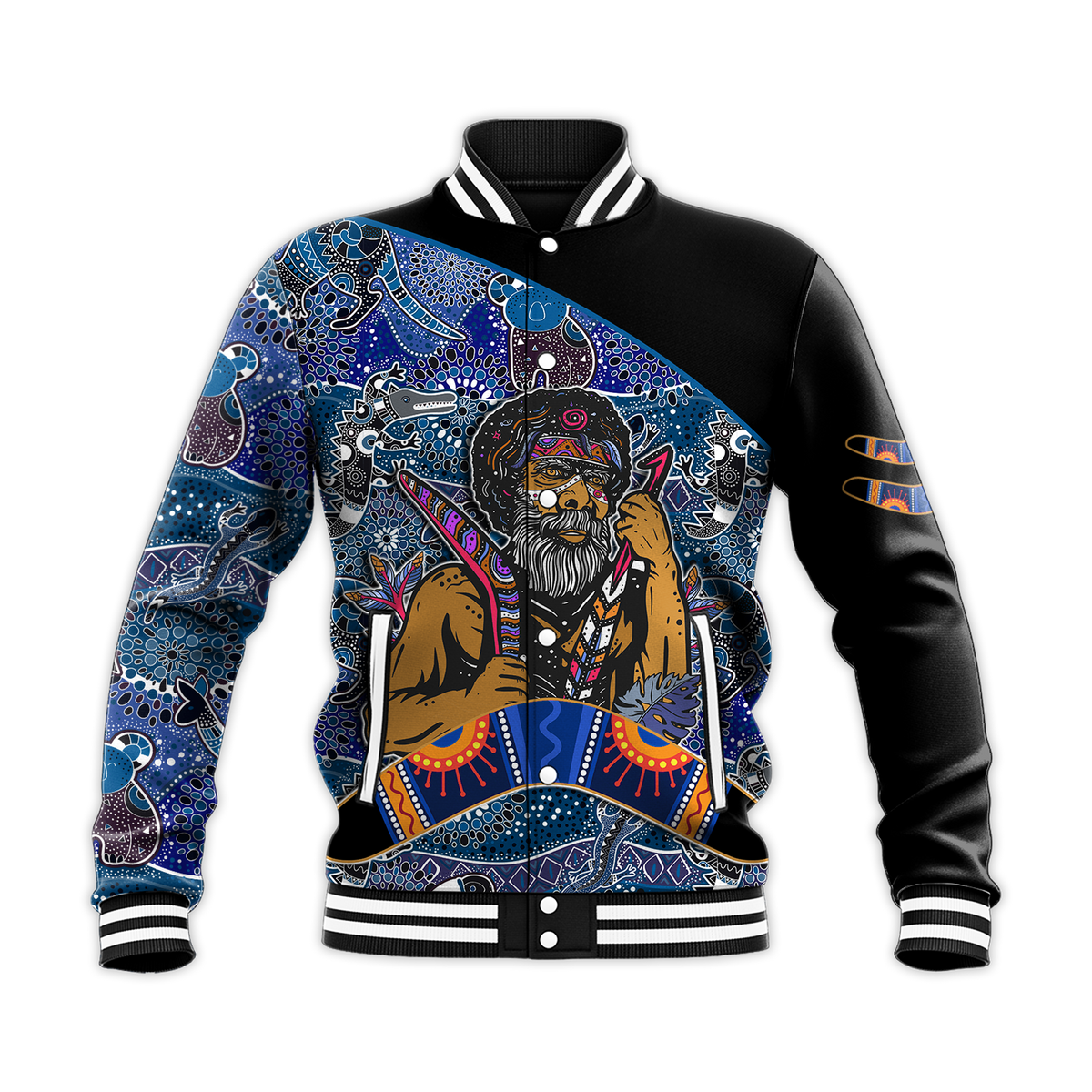 australian-boomerang-baseball-jacket-indigenous-australia-blue-graceful