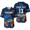 (Custom Text and Number) Crows Anzac 2022 Baseball Jersey Adelaide Football Camouflage Style LT13
