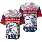 (Custom Personalised) Sea Eagles Anzac Day Baseball Jersey Proud Soldiers Lest We Forget Ver.02 LT13