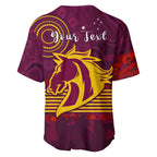 (Custom Personalised) Broncos Anzac Day Baseball Jersey Aboriginal Lest We Forget Ver.01 LT13