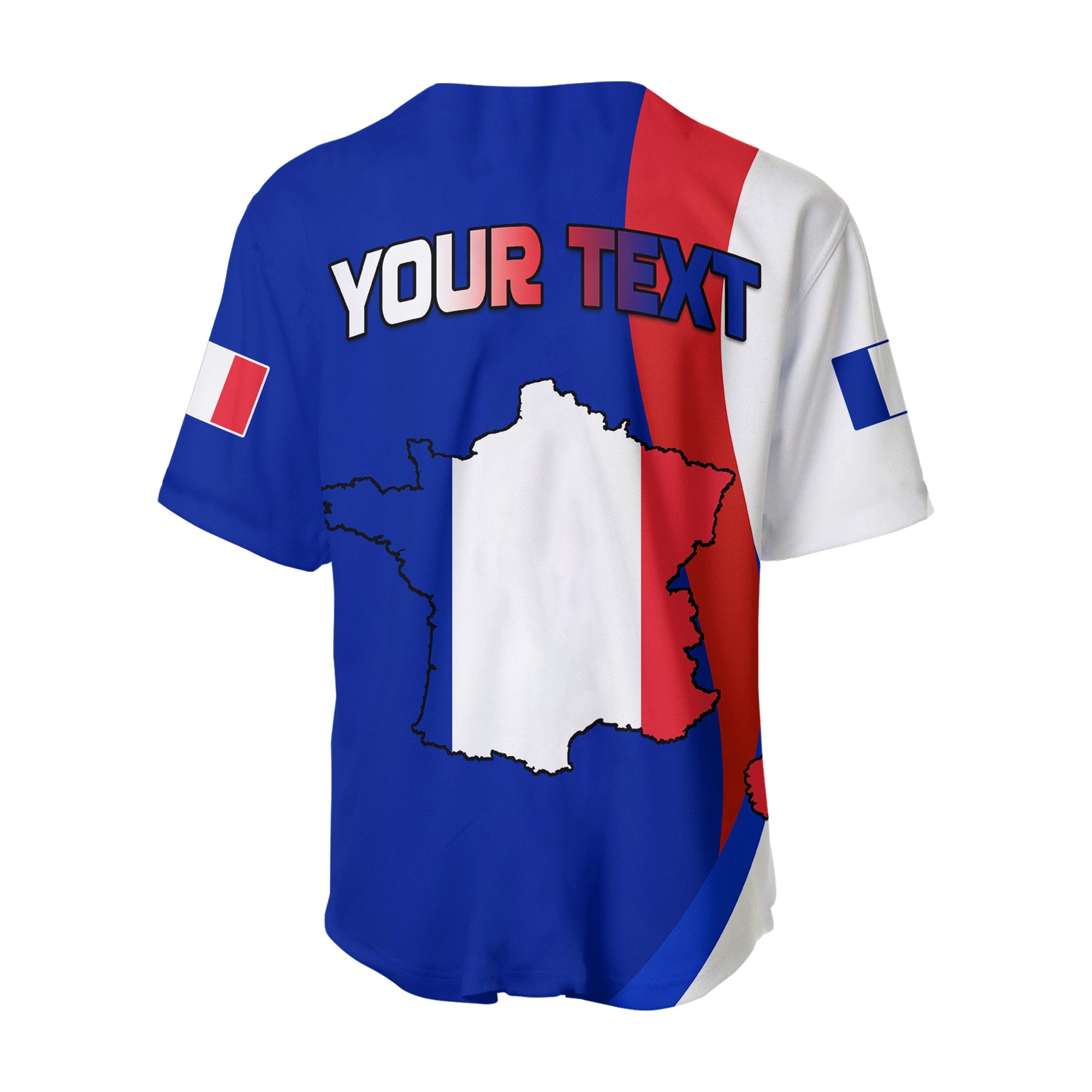 (Custom Personalised) France Rugby Baseball Jersey Champions Six Nations 2022 LT13