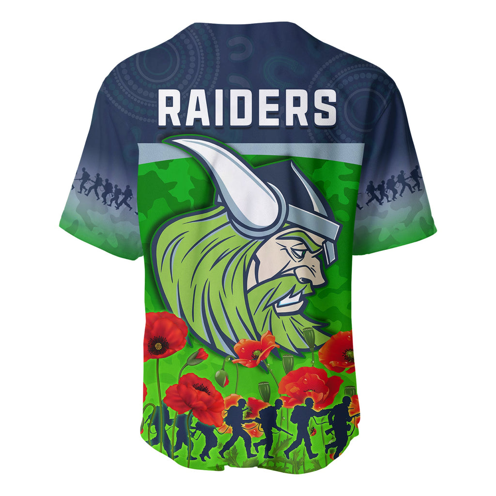 (Custom Personalised) Raiders Anzac 2022 Baseball Jersey The Milk Lest We Forget LT13