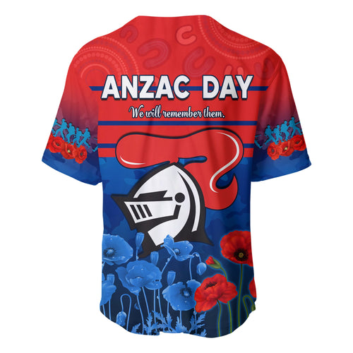 (Custom Personalised) Knights Anzac 2022 Baseball Jersey Novocastrians Lest We Forget LT13