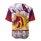 Broncos Anzac Day Baseball Jersey Aboriginal Lest We Forget Ver.02 LT13