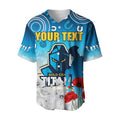 (Custom Personalised) Titans Anzac 2022 Baseball Jersey Gold Coast Aboriginal White Camouflage LT13