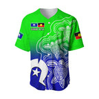 (Custom Personalised) NAIDOC Week 2022 Baseball Jersey Torres Strait Islanders with Aboriginal Turtles LT13