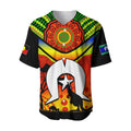 NAIDOC Week 2022 Baseball Jersey Dhari Aboriginal Get Up! Stand Up! Show Up! LT13