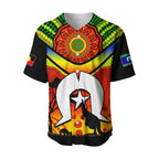 NAIDOC Week 2022 Baseball Jersey Dhari Aboriginal Get Up! Stand Up! Show Up! LT13