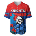 Knights Anzac 2022 Baseball Jersey Novocastrians Lest We Forget LT13