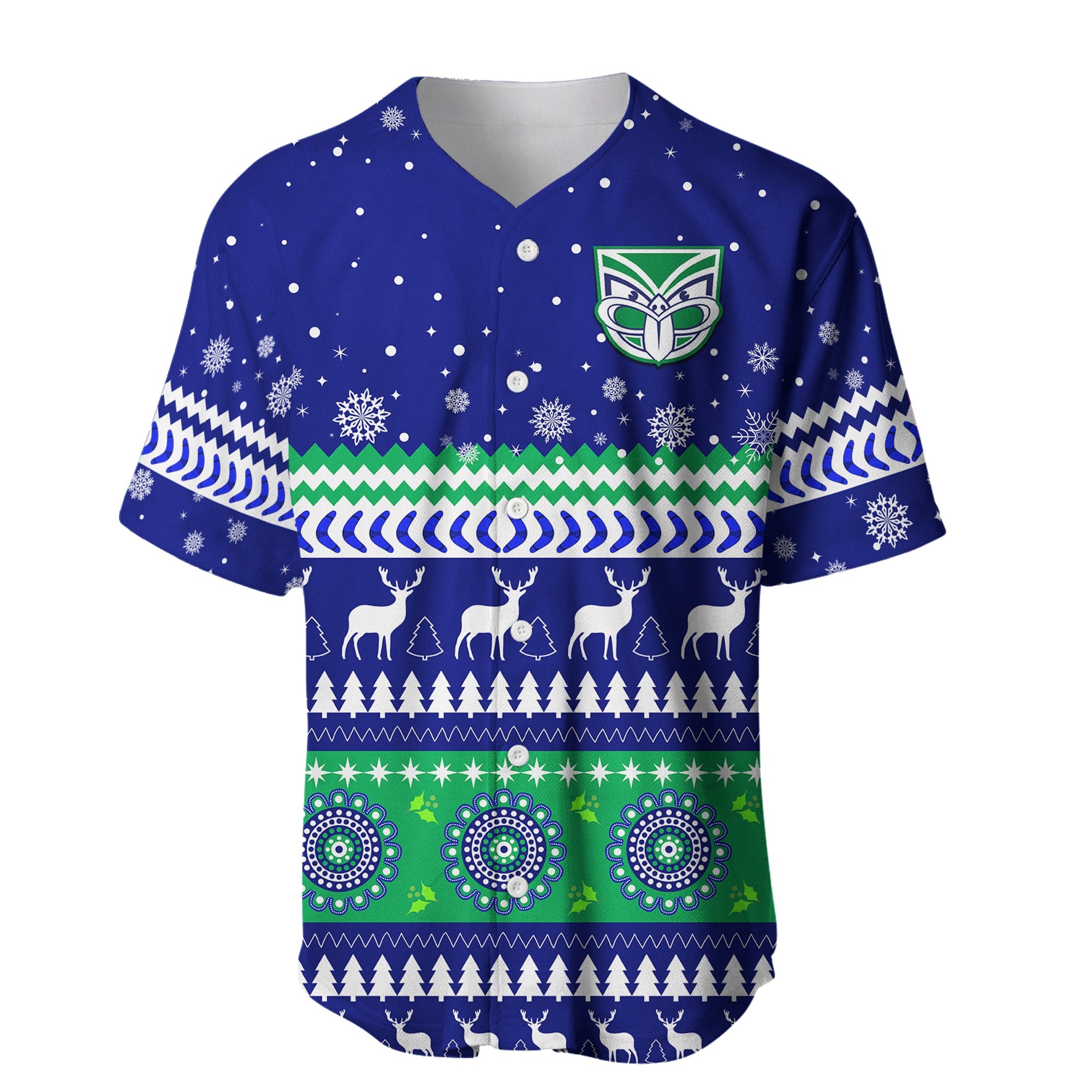 custom-personalised-warriors-baseball-jersey-merry-christmas-new-zealand