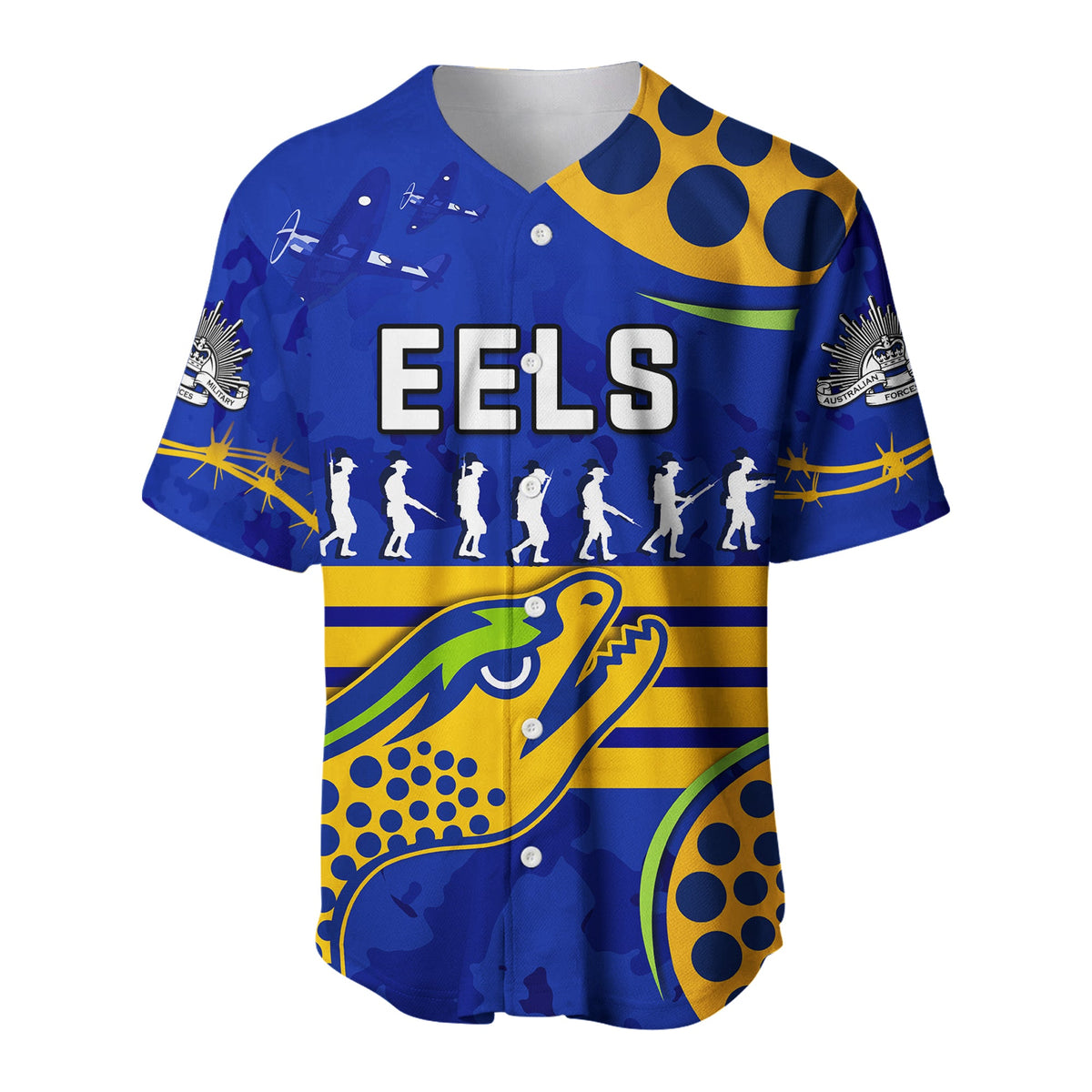 Eels Anzac 2022 Baseball Jersey Lest We Forget LT13