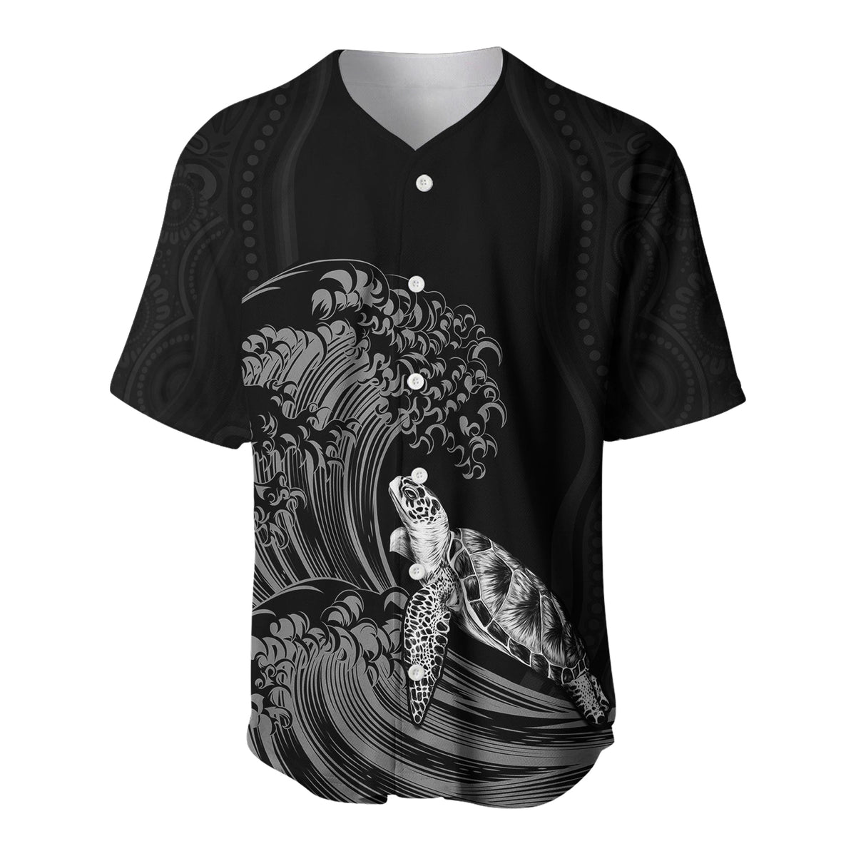 torres-strait-islands-baseball-jersey-the-dhari-mix-aboriginal-turtle-version-black
