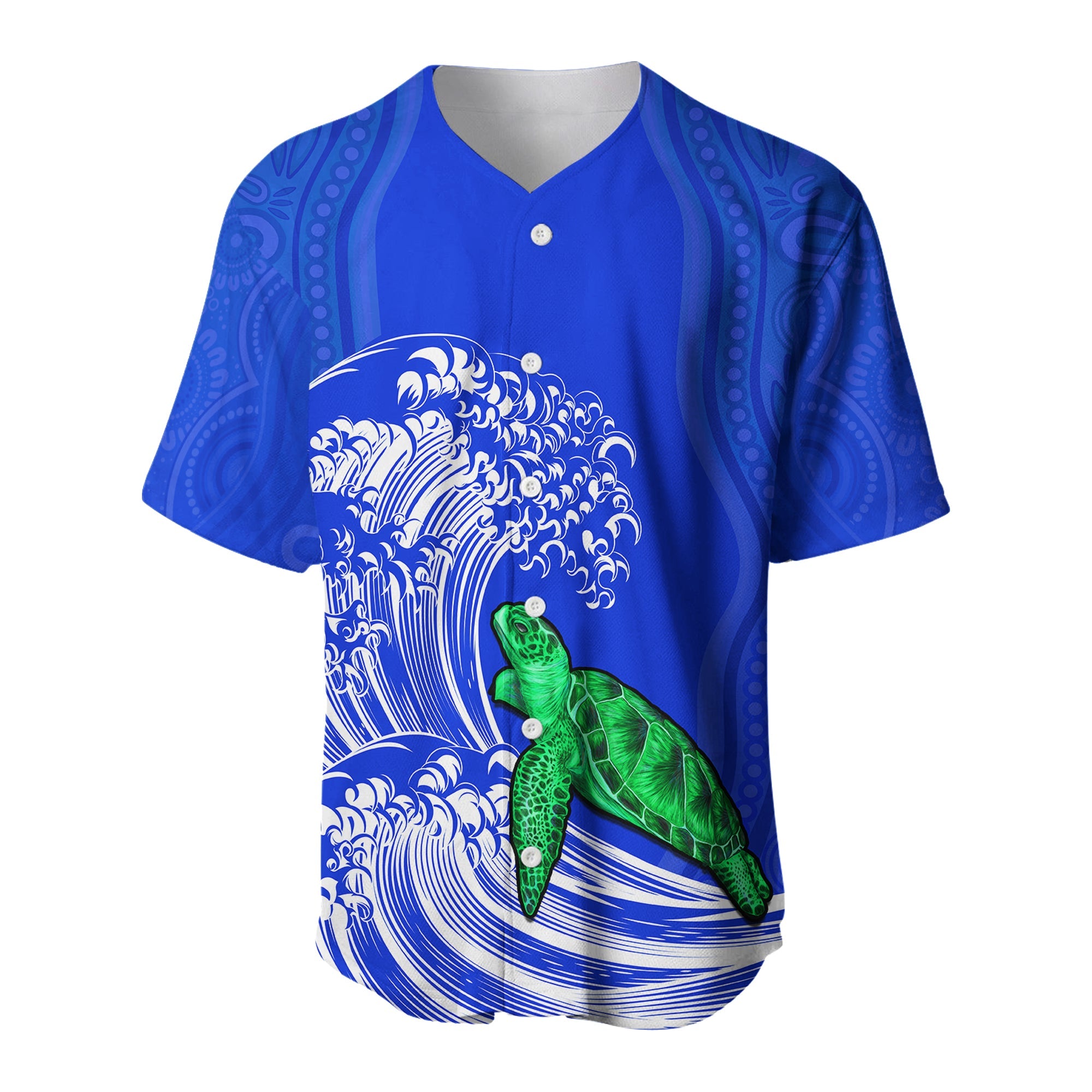 custom-personalised-torres-strait-islands-baseball-jersey-the-dhari-mix-aboriginal-turtle-version-blue
