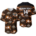 (Custom Text And Number) Wests Tigers Rugby Baseball Jersey Polynesian Tribal Mix Tropical Hawaiian Style LT14