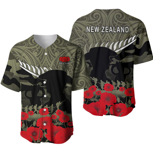 New Zealand ANZAC 2022 Area Baseball Jersey Camouflage LT14