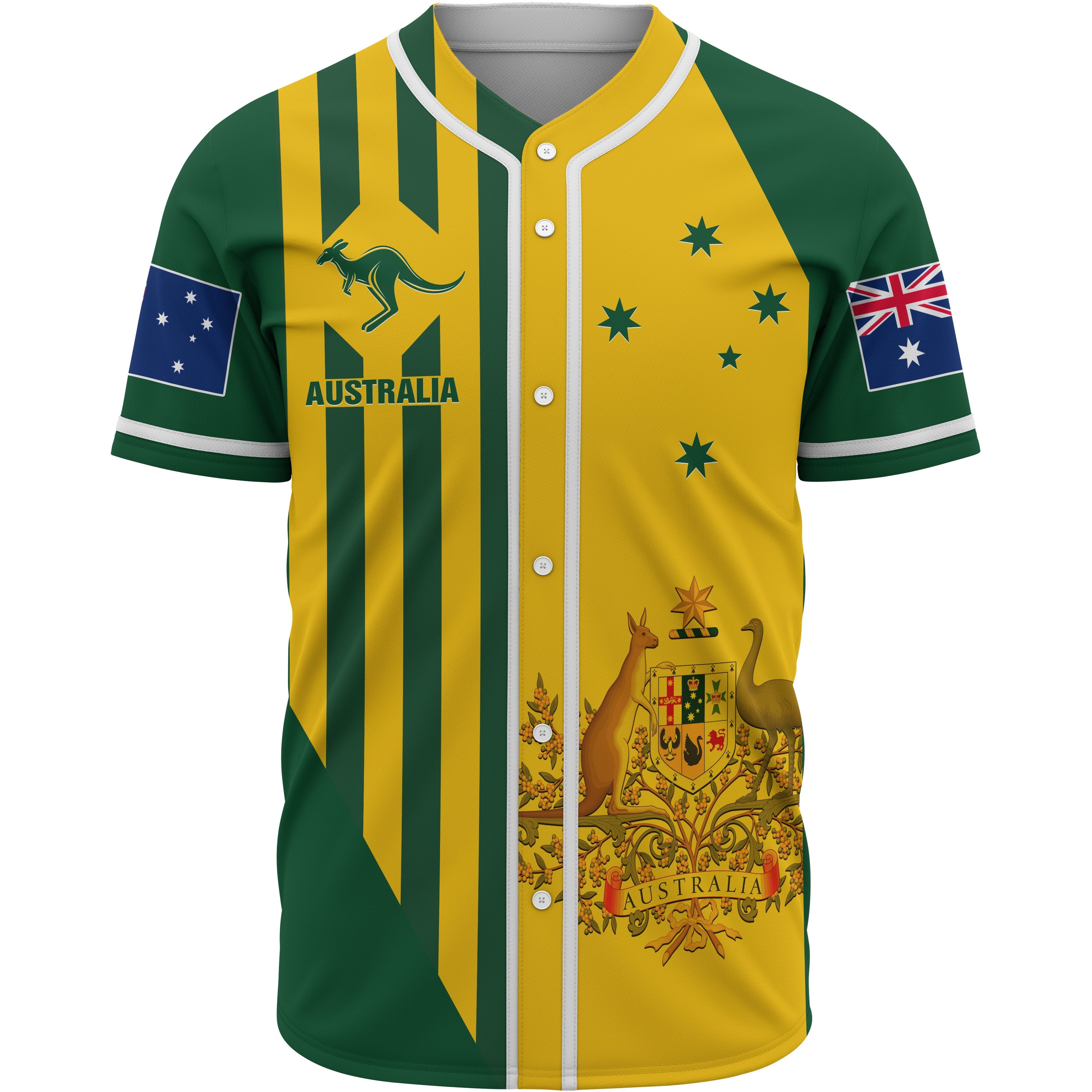 baseball-shirt-australia-kangaroo-sign-national-color