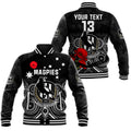 custom-text-and-number-magpies-football-anzac-day-baseball-jacket-aboriginal-poppy-flowers