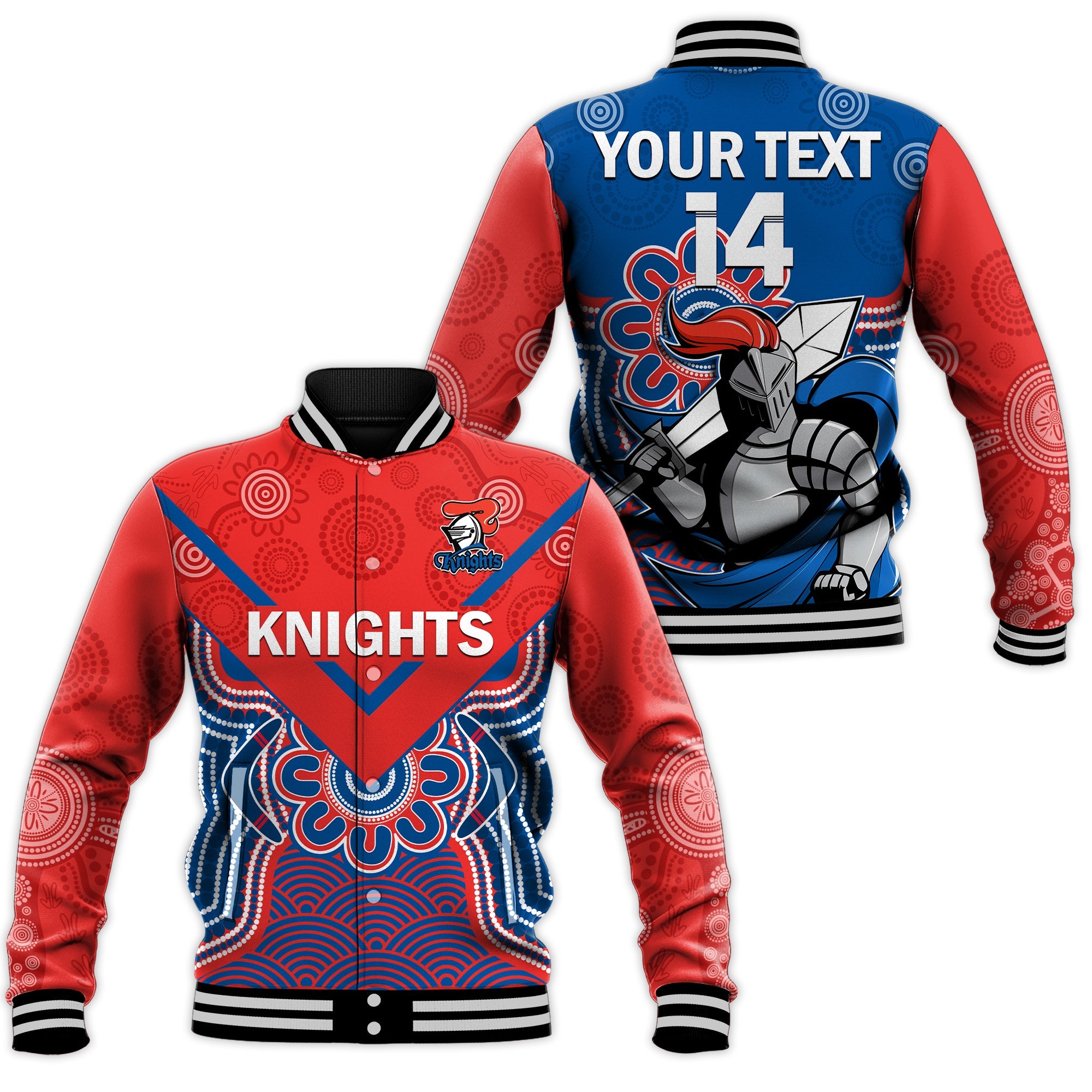 custom-text-and-number-knights-rugby-baseball-jacket-novocastrians-1987-aboriginal-art