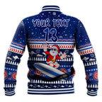 custom-text-and-number-australia-christmas-baseball-jacket-aussie-aboriginal-santa-claus-is-surfing-with-kangaroo