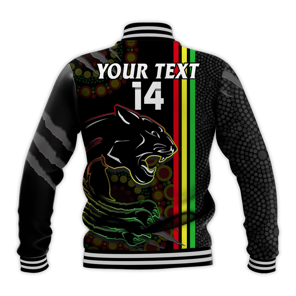 custom-text-and-number-penrith-panthers-rugby-baseball-jacket-the-mountain-men-aboriginal-art-dynamic